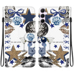 Custodia per telefono in ecopelle con texture cristallina, For Galaxy A55 5G, For Galaxy A35 5G