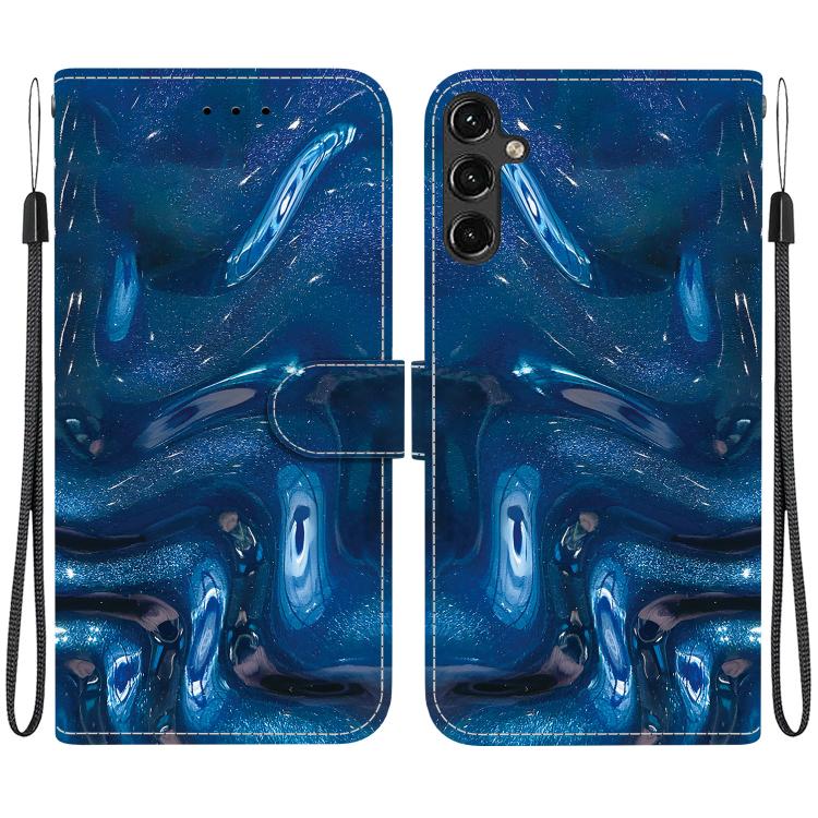 Custodia per telefono in ecopelle con texture cristallina, For Galaxy A14 5G