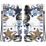 Custodia per telefono in ecopelle con texture cristallina, For Galaxy A14 5G