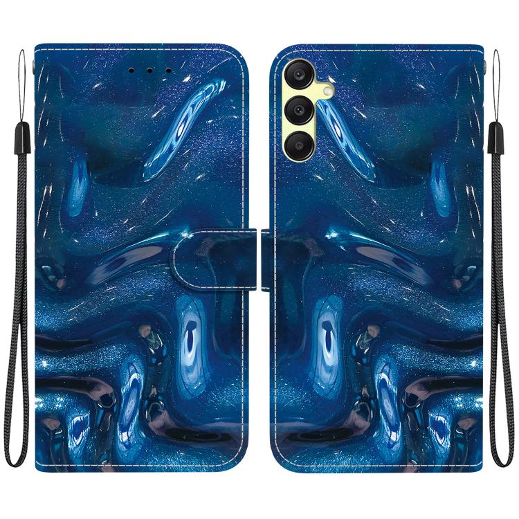 Custodia per telefono in ecopelle con texture cristallina, For Galaxy A05s, For Galaxy A25 5G