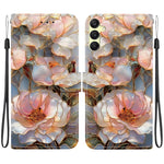 Custodia per telefono in ecopelle con texture cristallina, For Galaxy A05s, For Galaxy A25 5G