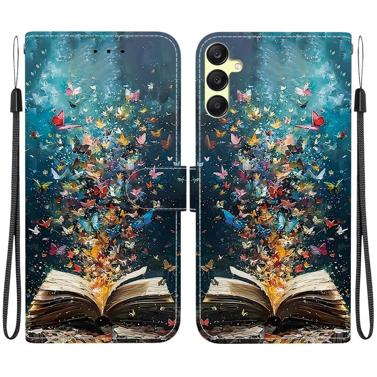 Custodia per telefono in ecopelle con texture cristallina, For Galaxy A05s, For Galaxy A25 5G