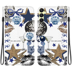 Custodia per telefono in ecopelle con texture cristallina, For Galaxy A05s, For Galaxy A25 5G