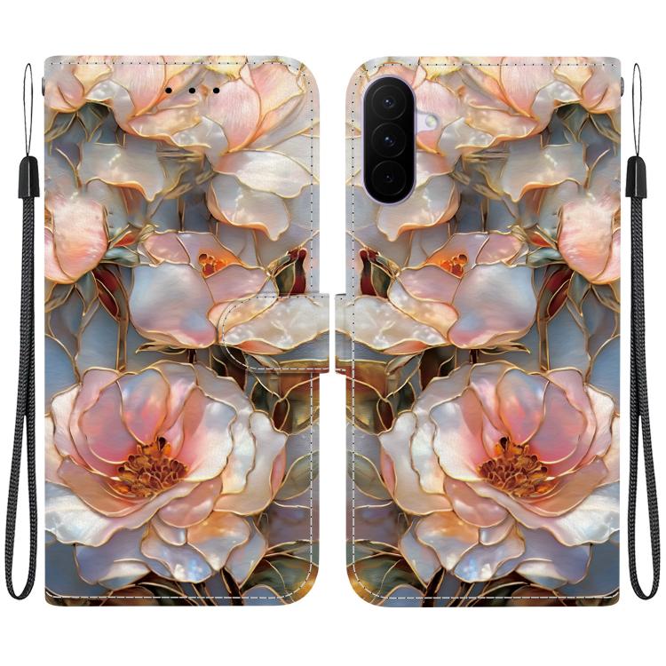 Custodia per telefono in ecopelle con texture cristallina, For Galaxy A27 5G, For Galaxy A26 5G / A17