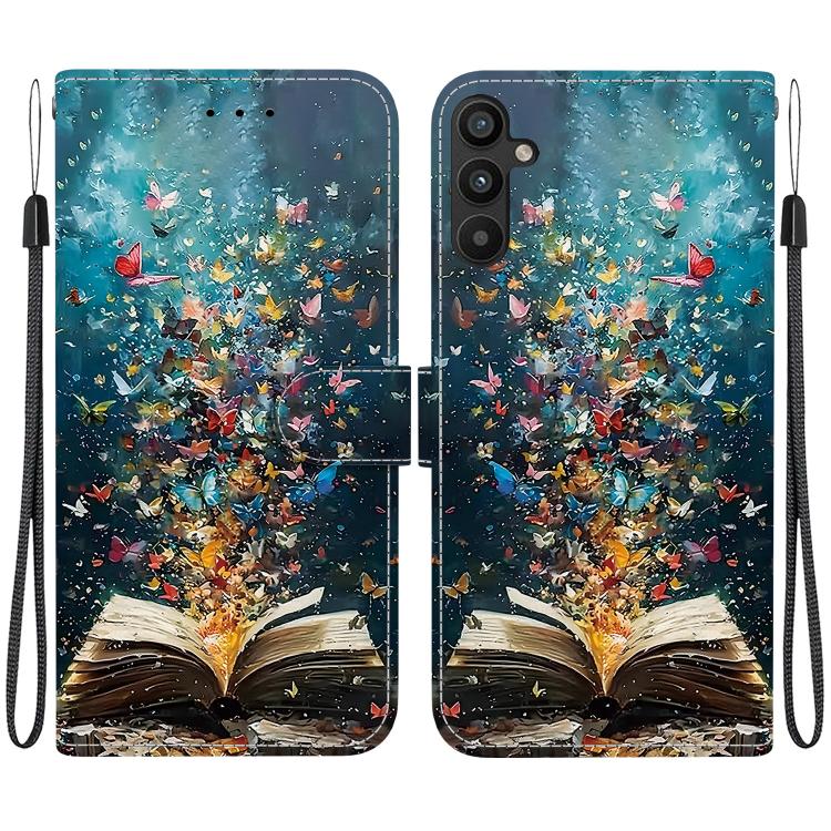 Custodia per telefono in ecopelle con texture cristallina, For Galaxy A34 5G, For Galaxy A54 5G