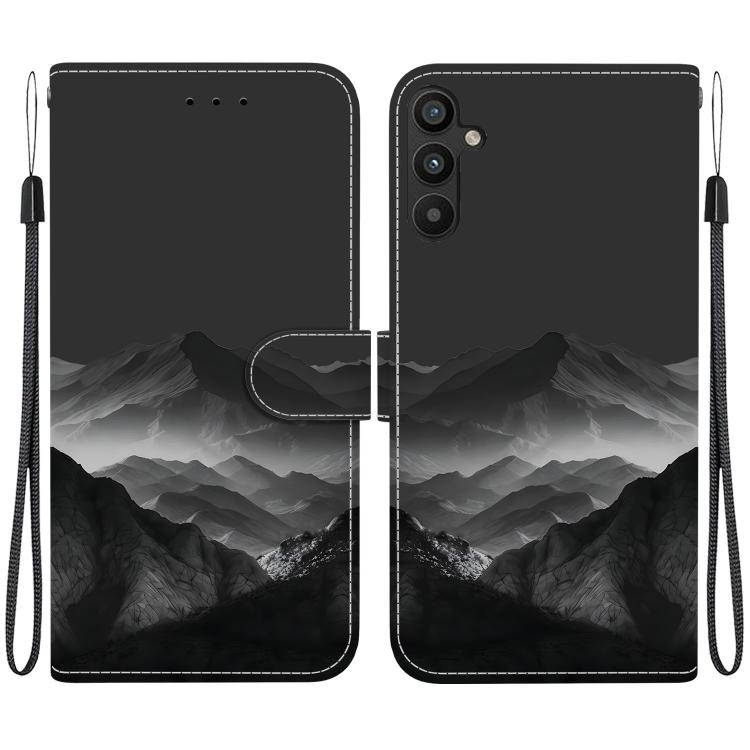 Custodia per telefono in ecopelle con texture cristallina, For Galaxy A34 5G, For Galaxy A54 5G