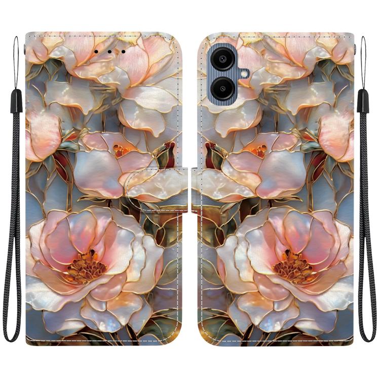 Custodia per telefono in ecopelle con texture cristallina, For Galaxy A07 / A06, For Galaxy A56 5G