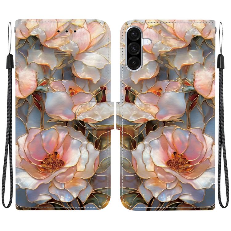 Custodia per telefono in ecopelle con texture cristallina, For Galaxy A57 5G, For Galaxy A36 5G / A37 5G
