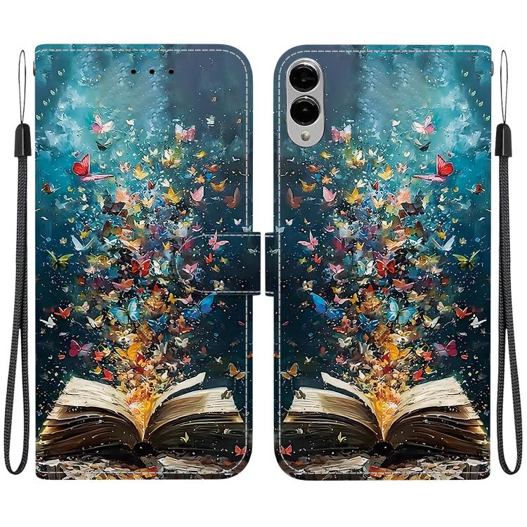 Custodia per telefono in ecopelle con texture cristallina, For Galaxy S25 FE 5G, For Galaxy S25 Edge 5G