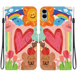 Custodia per telefono in ecopelle con texture cristallina, For Galaxy S25 FE 5G, For Galaxy S25 Edge 5G