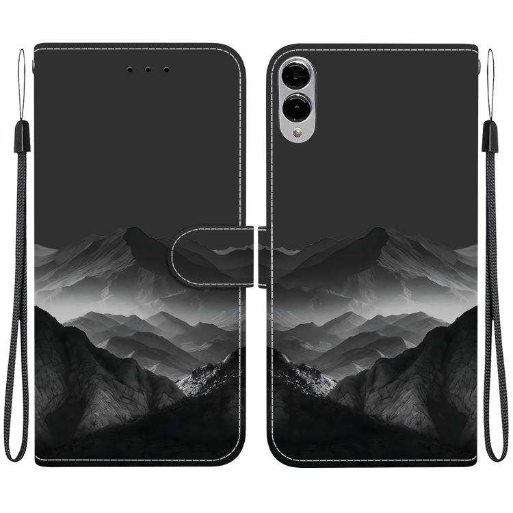 Custodia per telefono in ecopelle con texture cristallina, For Galaxy S25 FE 5G, For Galaxy S25 Edge 5G
