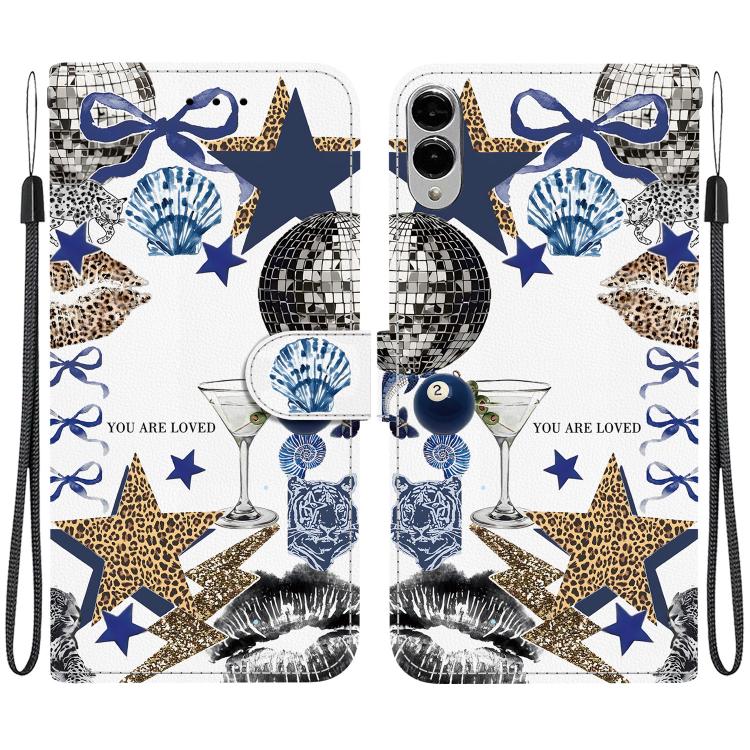 Custodia per telefono in ecopelle con texture cristallina, For Galaxy S25 FE 5G, For Galaxy S25 Edge 5G