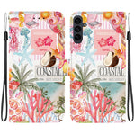 Custodia per telefono in ecopelle con texture cristallina, For Galaxy S25 FE 5G, For Galaxy S25 Edge 5G