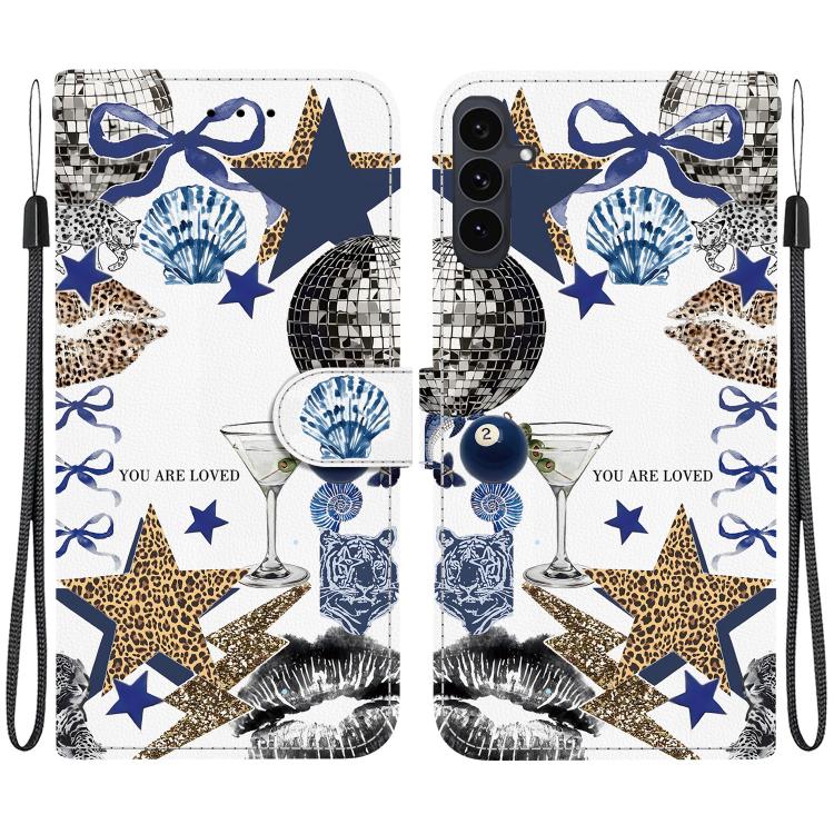 Custodia per telefono in ecopelle con texture cristallina, For Galaxy S25 FE 5G, For Galaxy S25 Edge 5G