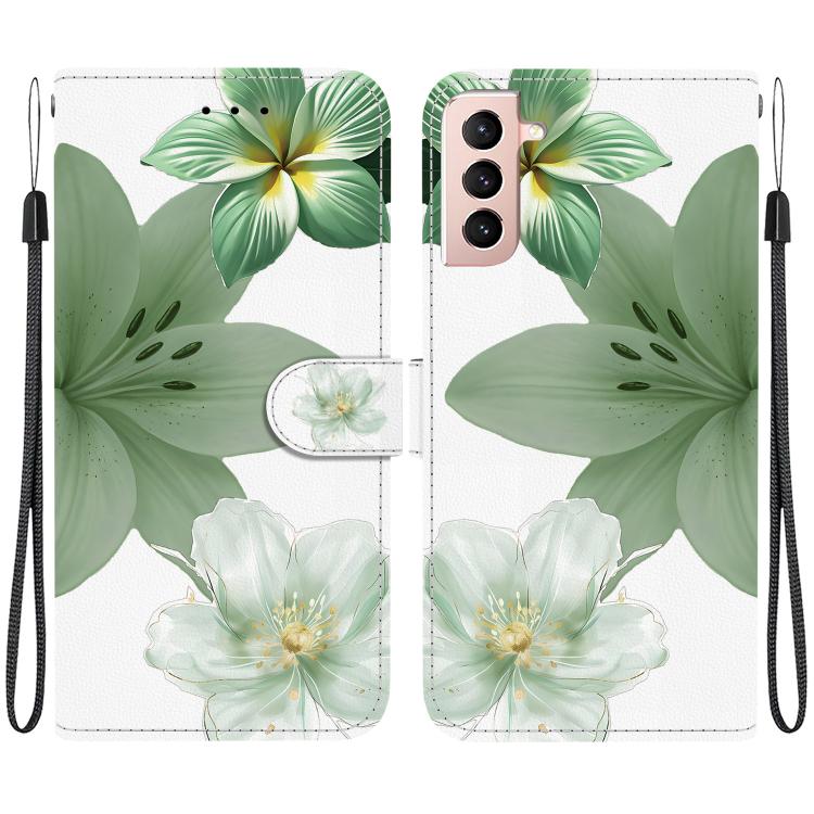 Custodia per telefono in ecopelle con texture cristallina, For Galaxy S22 5G