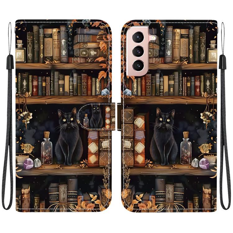 Custodia per telefono in ecopelle con texture cristallina, For Galaxy S22 5G