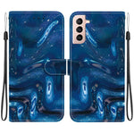 Custodia per telefono in ecopelle con texture cristallina, For Galaxy S22 Ultra 5G, For Galaxy S22+ 5G