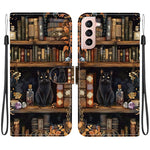 Custodia per telefono in ecopelle con texture cristallina, For Galaxy S22 Ultra 5G, For Galaxy S22+ 5G