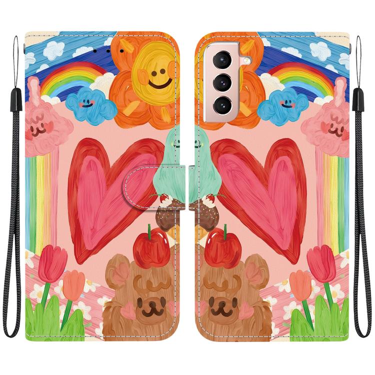 Custodia per telefono in ecopelle con texture cristallina, For Galaxy S22 Ultra 5G, For Galaxy S22+ 5G