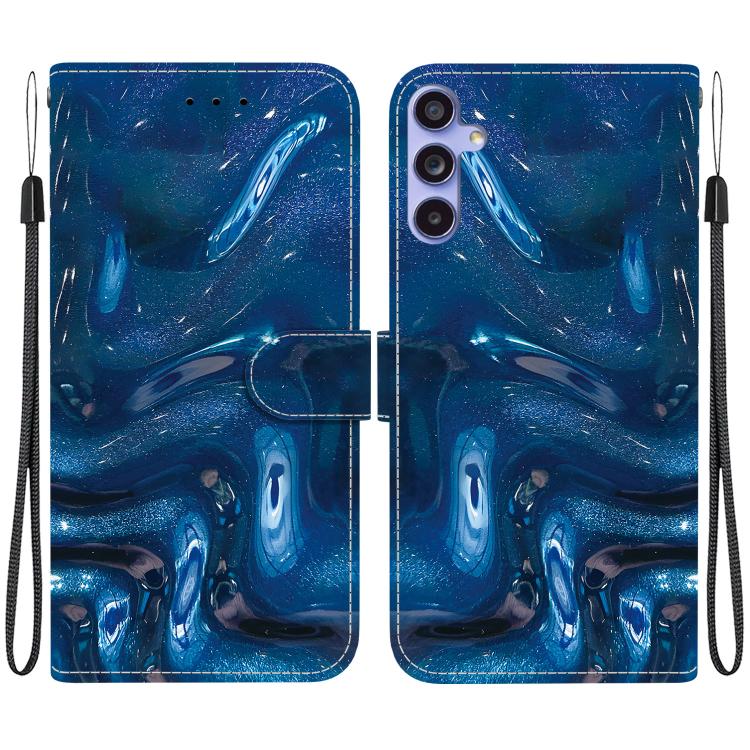 Custodia per telefono in ecopelle con texture cristallina, For Galaxy S24 5G, For Galaxy S23 FE 5G
