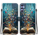 Custodia per telefono in ecopelle con texture cristallina, For Galaxy S24 5G, For Galaxy S23 FE 5G