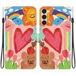 Custodia per telefono in ecopelle con texture cristallina, For Galaxy S23 Ultra 5G, For Galaxy S23+ 5G