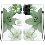 Custodia per telefono in ecopelle con texture cristallina, For Galaxy S23 Ultra 5G, For Galaxy S23+ 5G