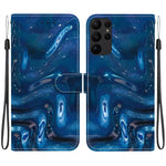 Custodia per telefono in ecopelle con texture cristallina, For Galaxy S23 Ultra 5G, For Galaxy S23+ 5G