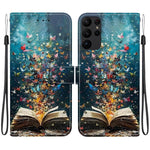 Custodia per telefono in ecopelle con texture cristallina, For Galaxy S23 Ultra 5G, For Galaxy S23+ 5G