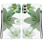 Custodia per telefono in ecopelle con texture cristallina, For Galaxy S24 5G, For Galaxy S23 FE 5G