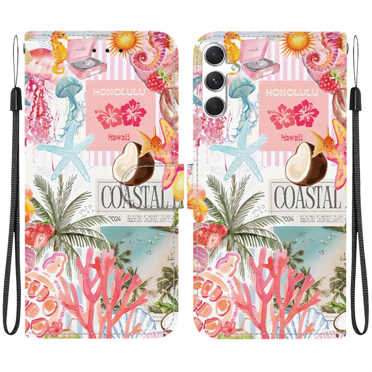 Custodia per telefono in ecopelle con texture cristallina, For Galaxy S24 5G, For Galaxy S23 FE 5G