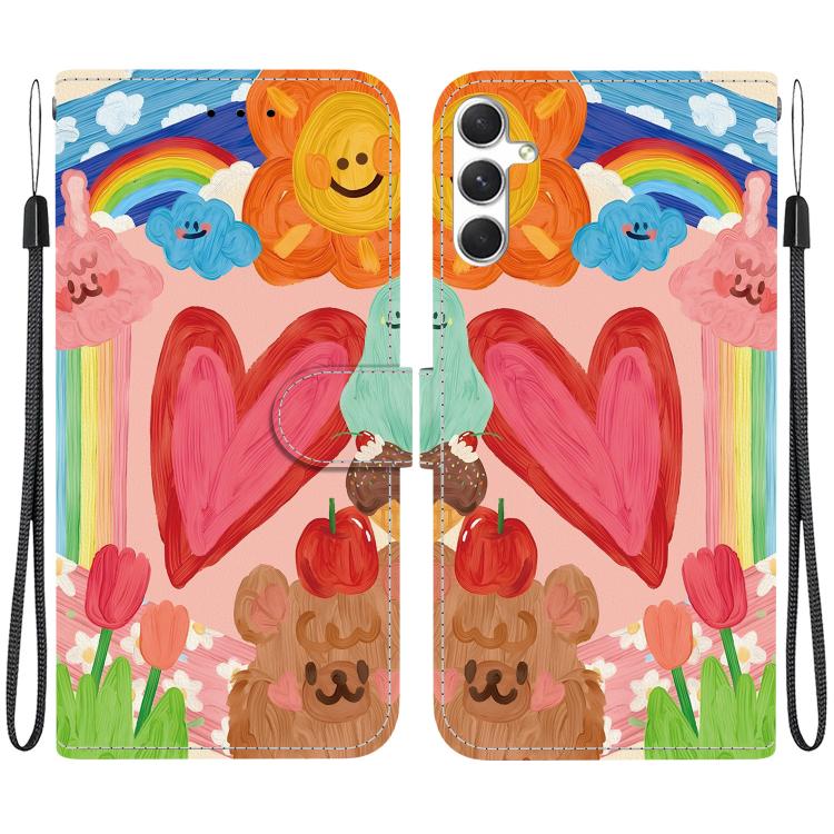 Custodia per telefono in ecopelle con texture cristallina, For Galaxy S24 5G, For Galaxy S23 FE 5G