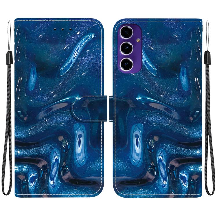 Custodia per telefono in ecopelle con texture cristallina, For Galaxy S25 Ultra 5G, For Galaxy S24 FE 5G