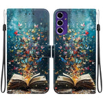 Custodia per telefono in ecopelle con texture cristallina, For Galaxy S25 Ultra 5G, For Galaxy S24 FE 5G