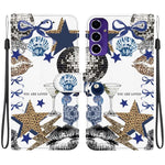 Custodia per telefono in ecopelle con texture cristallina, For Galaxy S25 Ultra 5G, For Galaxy S24 FE 5G