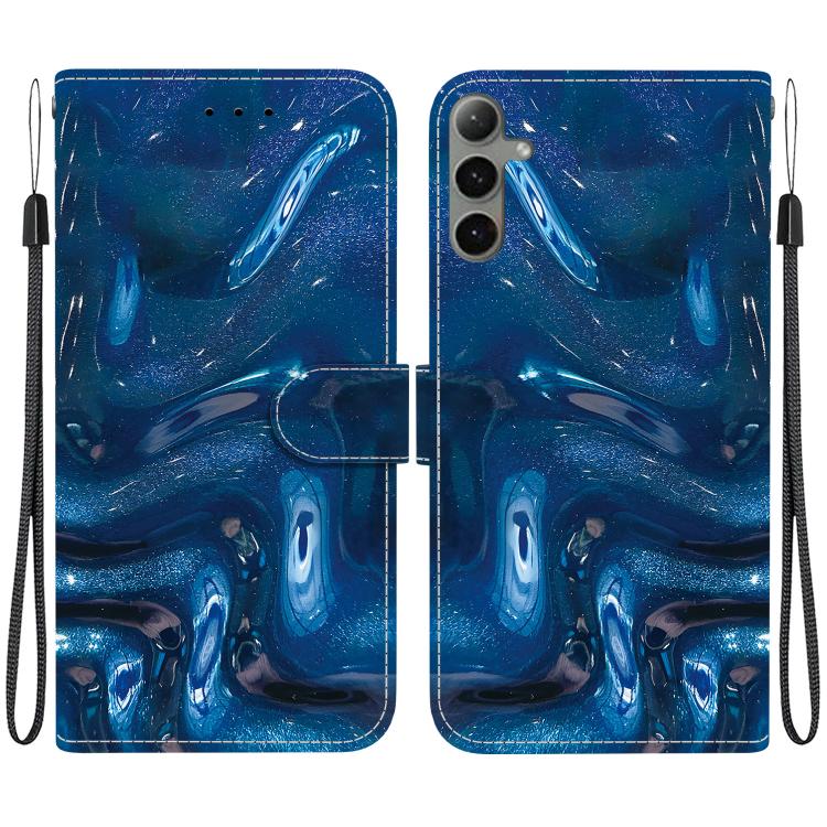 Custodia per telefono in ecopelle con texture cristallina, For Galaxy S24 Ultra 5G, For Galaxy S24+ 5G