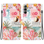 Custodia per telefono in ecopelle con texture cristallina, For Galaxy S24 Ultra 5G, For Galaxy S24+ 5G