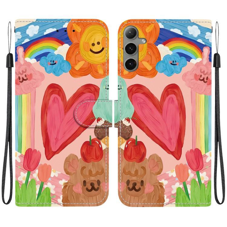 Custodia per telefono in ecopelle con texture cristallina, For Galaxy S24 Ultra 5G, For Galaxy S24+ 5G