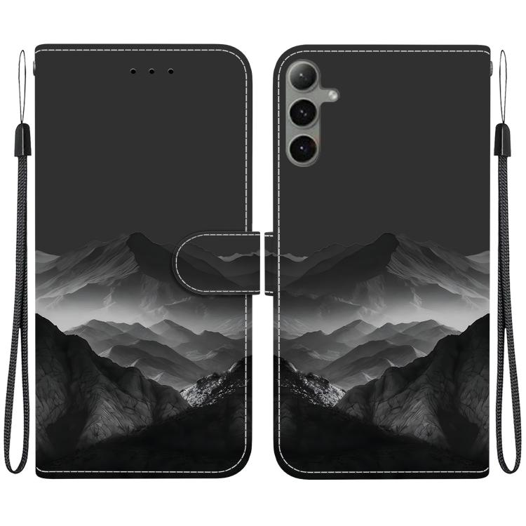 Custodia per telefono in ecopelle con texture cristallina, For Galaxy S24 Ultra 5G, For Galaxy S24+ 5G