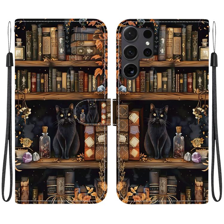 Custodia per telefono in ecopelle con texture cristallina, For Galaxy S24 Ultra 5G, For Galaxy S24+ 5G