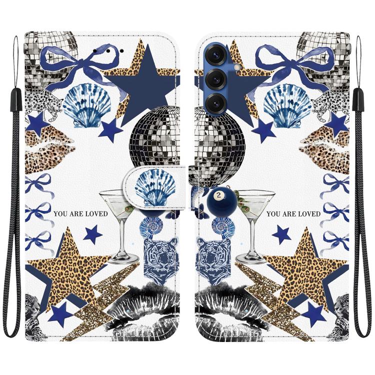 Custodia per telefono in ecopelle con texture cristallina, For Galaxy S25 5G, For Galaxy S25+ 5G