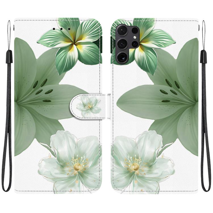 Custodia per telefono in ecopelle con texture cristallina, For Galaxy S25 Ultra 5G, For Galaxy S24 FE 5G