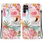Custodia per telefono in ecopelle con texture cristallina, For Galaxy S25 Ultra 5G, For Galaxy S24 FE 5G