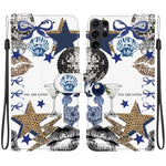 Custodia per telefono in ecopelle con texture cristallina, For Galaxy S25 Ultra 5G, For Galaxy S24 FE 5G