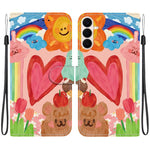 Custodia per telefono in ecopelle con texture cristallina, For Galaxy S26 FE 5G, For Galaxy S26+ 5G