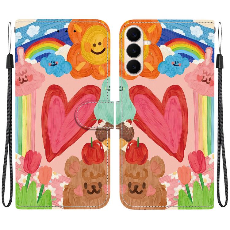 Custodia per telefono in ecopelle con texture cristallina, For Galaxy S26 FE 5G, For Galaxy S26+ 5G