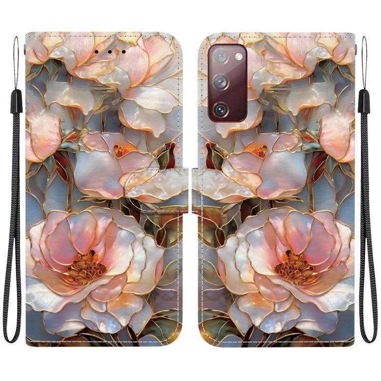 Custodia per telefono in ecopelle con texture cristallina, For Galaxy S23 5G, For Galaxy S20 FE 5G