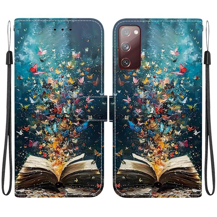 Custodia per telefono in ecopelle con texture cristallina, For Galaxy S23 5G, For Galaxy S20 FE 5G