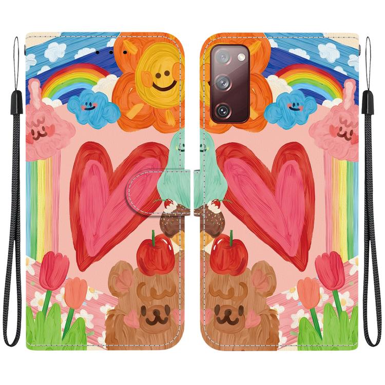 Custodia per telefono in ecopelle con texture cristallina, For Galaxy S23 5G, For Galaxy S20 FE 5G