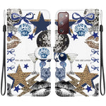 Custodia per telefono in ecopelle con texture cristallina, For Galaxy S23 5G, For Galaxy S20 FE 5G
